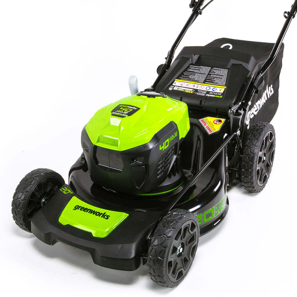 Two 2.5 AH Batteries Included MO40L2512 Greenworks 21-Inch 40V Brushless Cordless Mower 