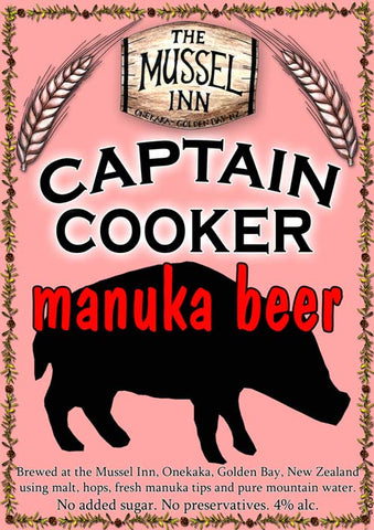 Captain Cooker Manuka Beer - The Mussel Inn