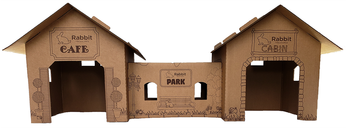 bunny cardboard house