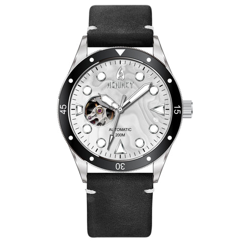Aquacy Cave Diver White Mother of Pearl Dial