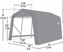 ShelterLogic ShelterCoat 10 x 12 ft. Peak Style Garage - 2 Color Options