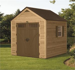Hybrid Wood and Plastic Storage Shed (8x8)