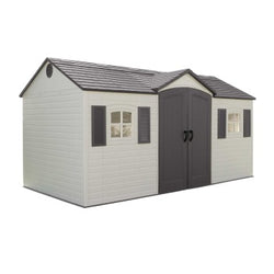 Lifetime 15 x 8 Plastic Garden Shed Kit with Side Entry