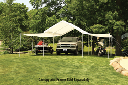 ShelterLogic MaxAP 10 ft. x 20 ft. White Canopy Extension Kit