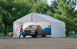 Shelterlogic Canopy Enclosure Kit 18 × 40 ft. White (FR Rated - Frame and Canopy Sold Separately)