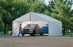 Shelterlogic Canopy Enclosure Kit 18 × 30 ft. White (FR Rated - Frame and Canopy Sold Separately)