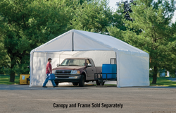 ShelterLogic Canopy Enclosure Kit for SuperMax 18 x 20 ft. White - Frame and Canopy Sold Separately