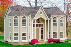 Little Cottage Grand Portico Mansion Panelized Kit w/floor