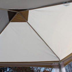 King Canopy Garden Party 10' X 10' Canopy w/ Caramel Creme Cover