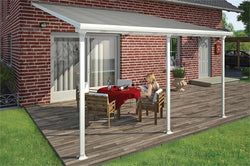 13' White/Clear Patio Cover Kit (8 Sizes Available)