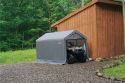 ShelterLogic Shed-in-a-Box 6' x 10' x 6' 6" - Gray