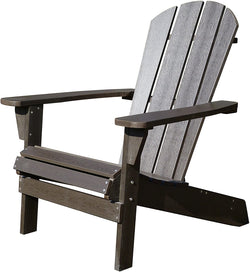 Northbeam Faux Wood Relaxed Adirondack Chair, Espresso