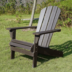 Northbeam Faux Wood Relaxed Adirondack Chair, Espresso
