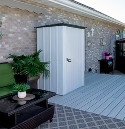Spacemaker Patio Shed, Flute Grey and Anthracite- 3 Sizes Available