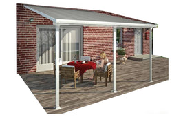13' White/Clear Patio Cover Kit (8 Sizes Available)