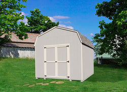 Little Cottage Value Gambrel Wood Storage Shed Kit (with 6' Sidewalls) - 17 Sizes Available