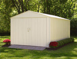 Arrow Commander Eggshell Steel Storage Building - 4 Sizes Available
