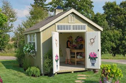 Little Cottage Williamsburg Colonial Garden Shed Panelized (wood) no floor