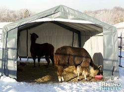 Rhino Horse/Livestock Run In Shelter House 12'Wx20'Lx8'H