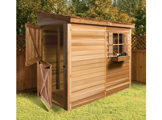 Bayside Lean To Cedar Shed 4 Sizes Available 8944