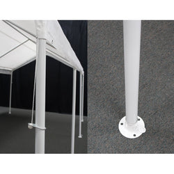 King Canopy A-Frame Hercules Canopy - 18' x 27' x 11'6" - 10 Legs - 180g/m2 Fitted Cover w/ Drawstring - White