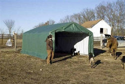 Rhino Horse/Livestock Run In Shelter House 22'Wx24'Lx12'H