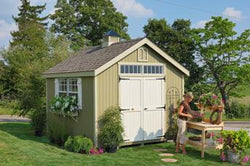 Little Cottage Williamsburg Colonial Garden Shed Panelized (wood) no floor