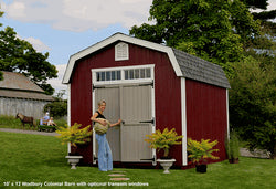 Colonial Woodbury Wood Shed Kit (with Pre-Cut Parts no floor)