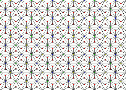 four color tile map