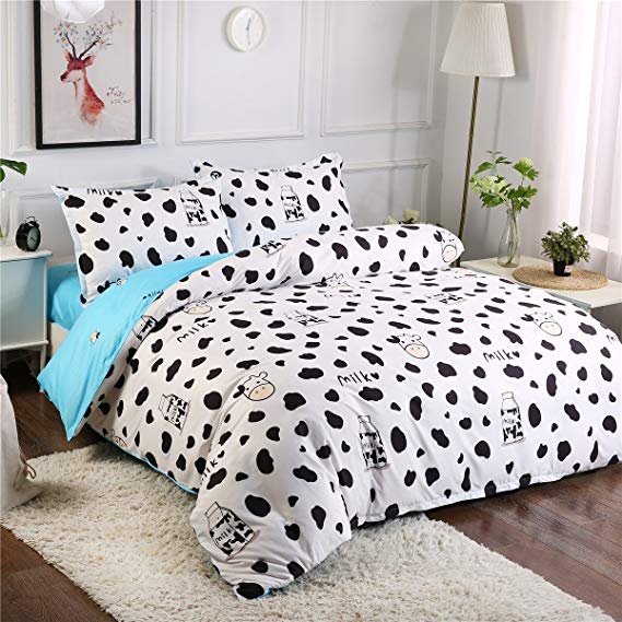 Fba Delivery Beddingwish Duvet Small Cow Milk Cartoon Bedding