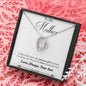 Son Mom Necklace - Forever Love Necklace & Message Card - Son's Perfect Gift for Mom