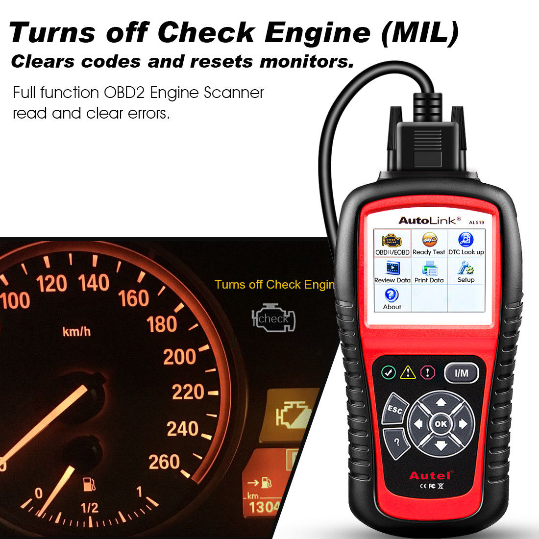 autel al519 turn off engine