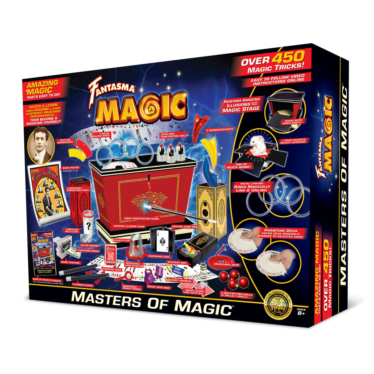 2 DVDs and Bonus Coin Magic Magic Makers The Masters Card Magic Illusion Kit 