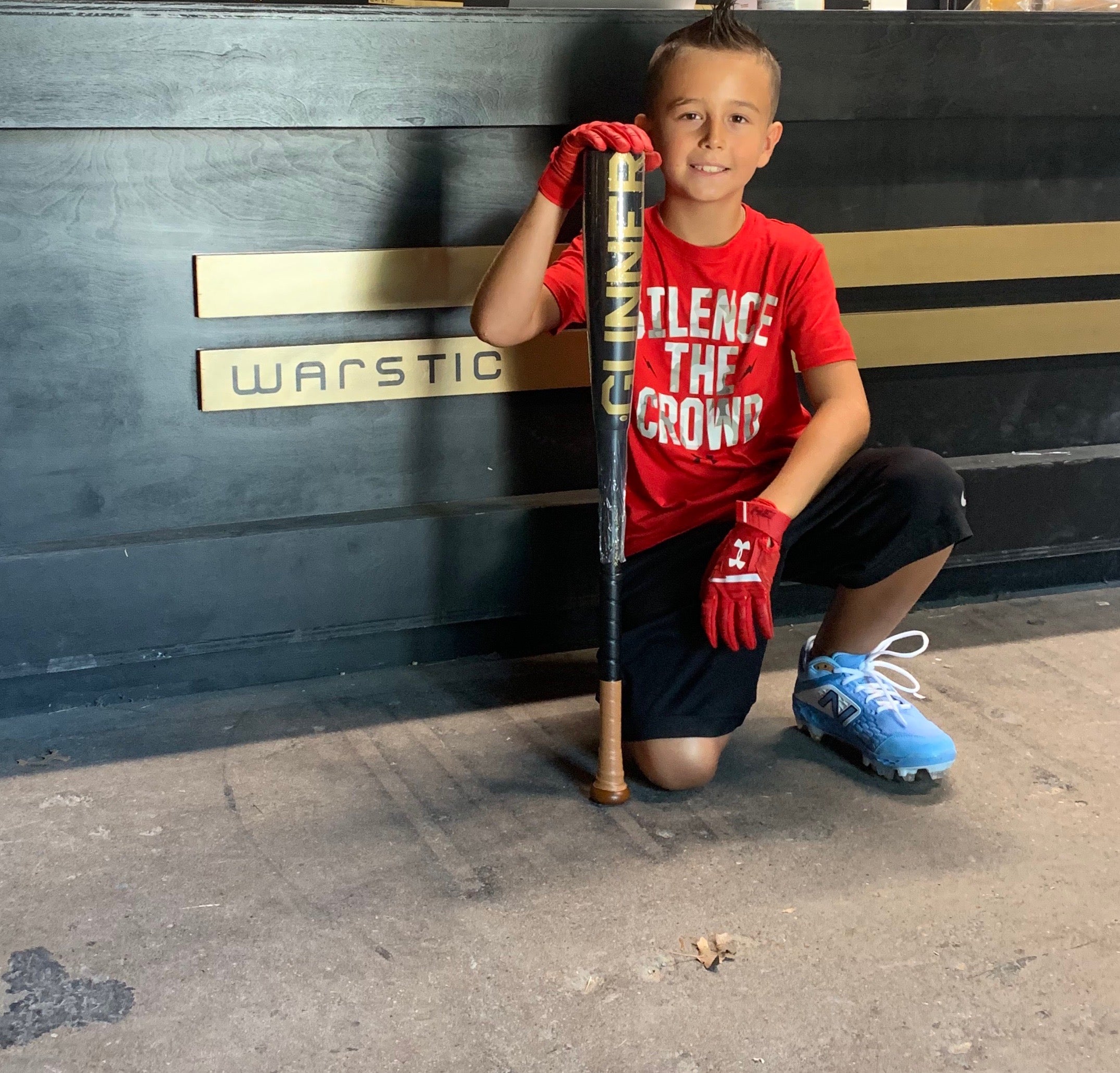 Gunner with his Gunner Metal Bat