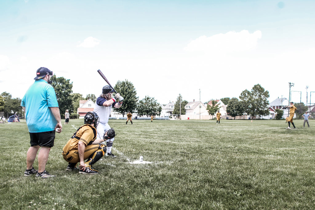 The Motor City All Stars at bat