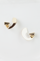 Spiral Gold Plated Earrings in Gold
