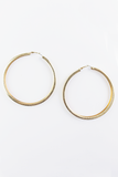 Endless love hoop earrings in Gold
