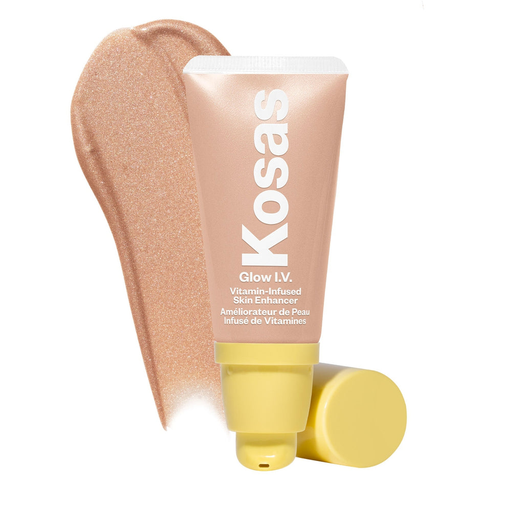 Kosas-Glow I.V. Vitamin-Infused Skin Enhancer-Illuminate - Sheer Light Medium Champagne-