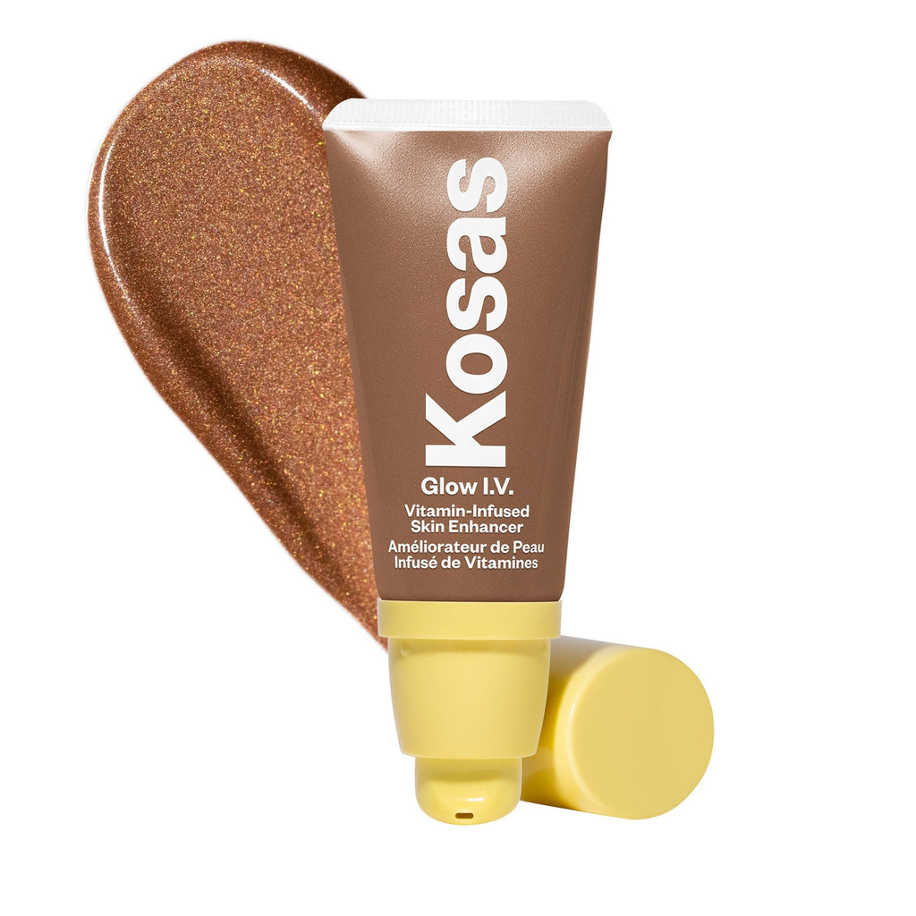 Kosas-Glow I.V. Vitamin-Infused Skin Enhancer-Recharge - Sheer Deep Tan-