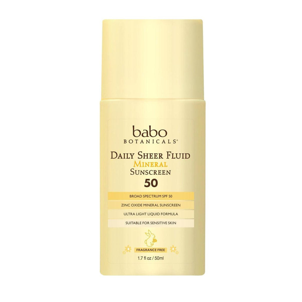 Babo Botanicals-SPF50 Daily Sheer Fluid Mineral Sunscreen-