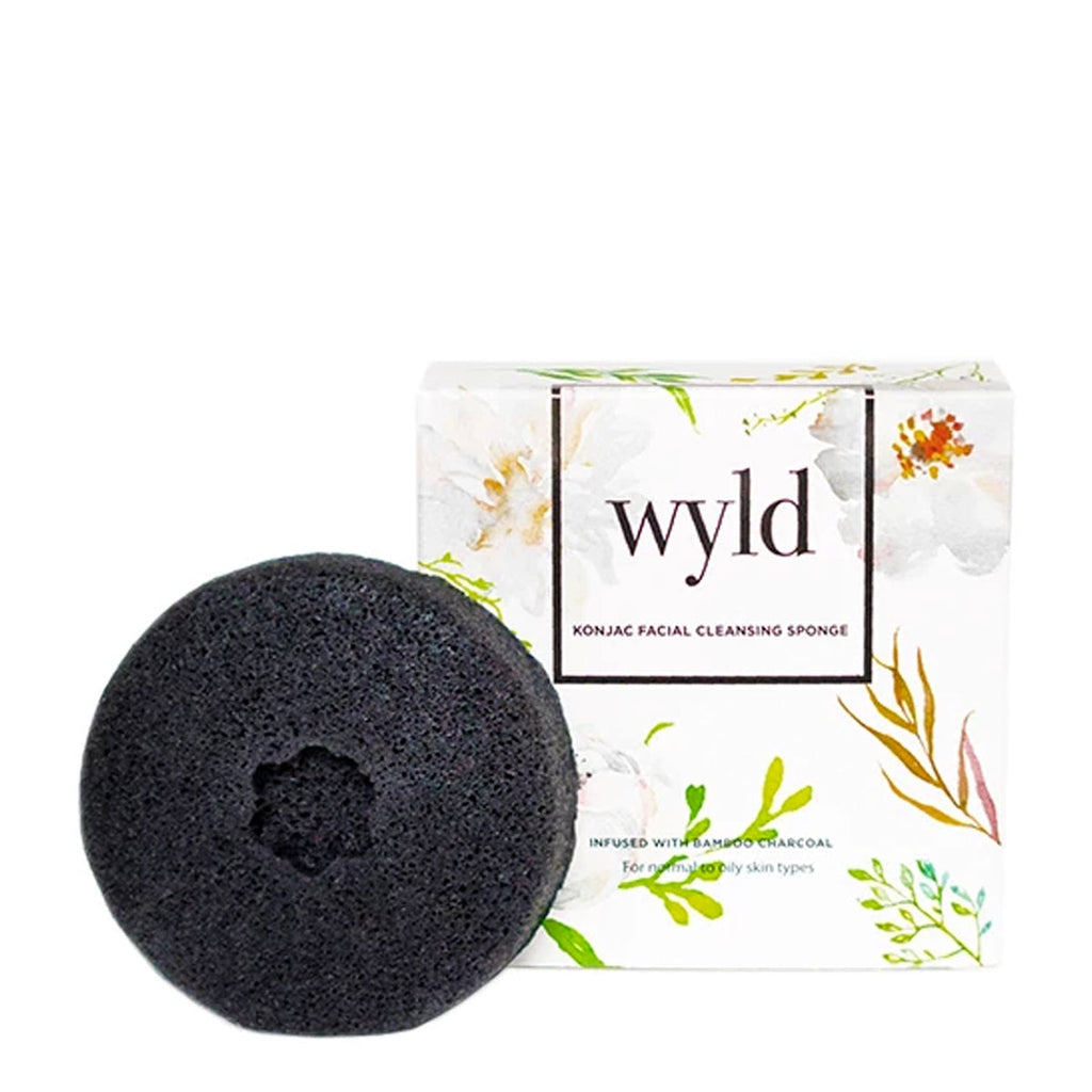 Wyld Skincare-Charcoal Konjac Sponge-