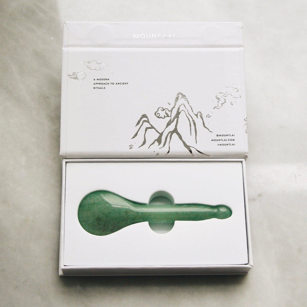 Mount Lai-The Jade Acupressure Gua Sha Spoon-