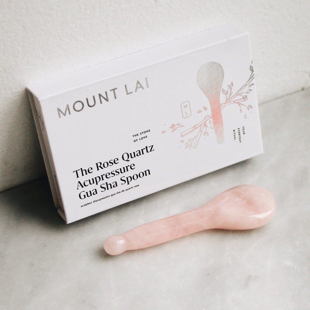 Mount Lai-The Rose Quartz Acupressure Gua Sha Spoon-