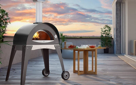 The ALFA CIAO Wood Fired Outdoor Pizza Oven perfect for small spaces