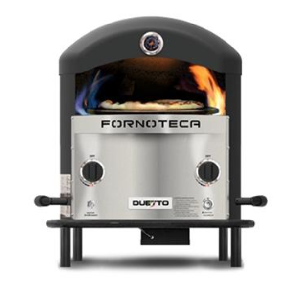 Dual Burner Turntable Gas Fired Pizza Oven Duetto Great