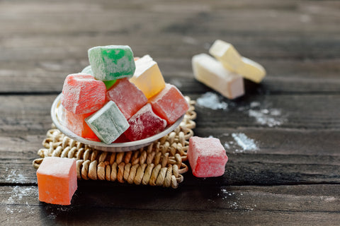 plate of turkish delight