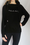 Black chunky hoodie by chiamalarancia