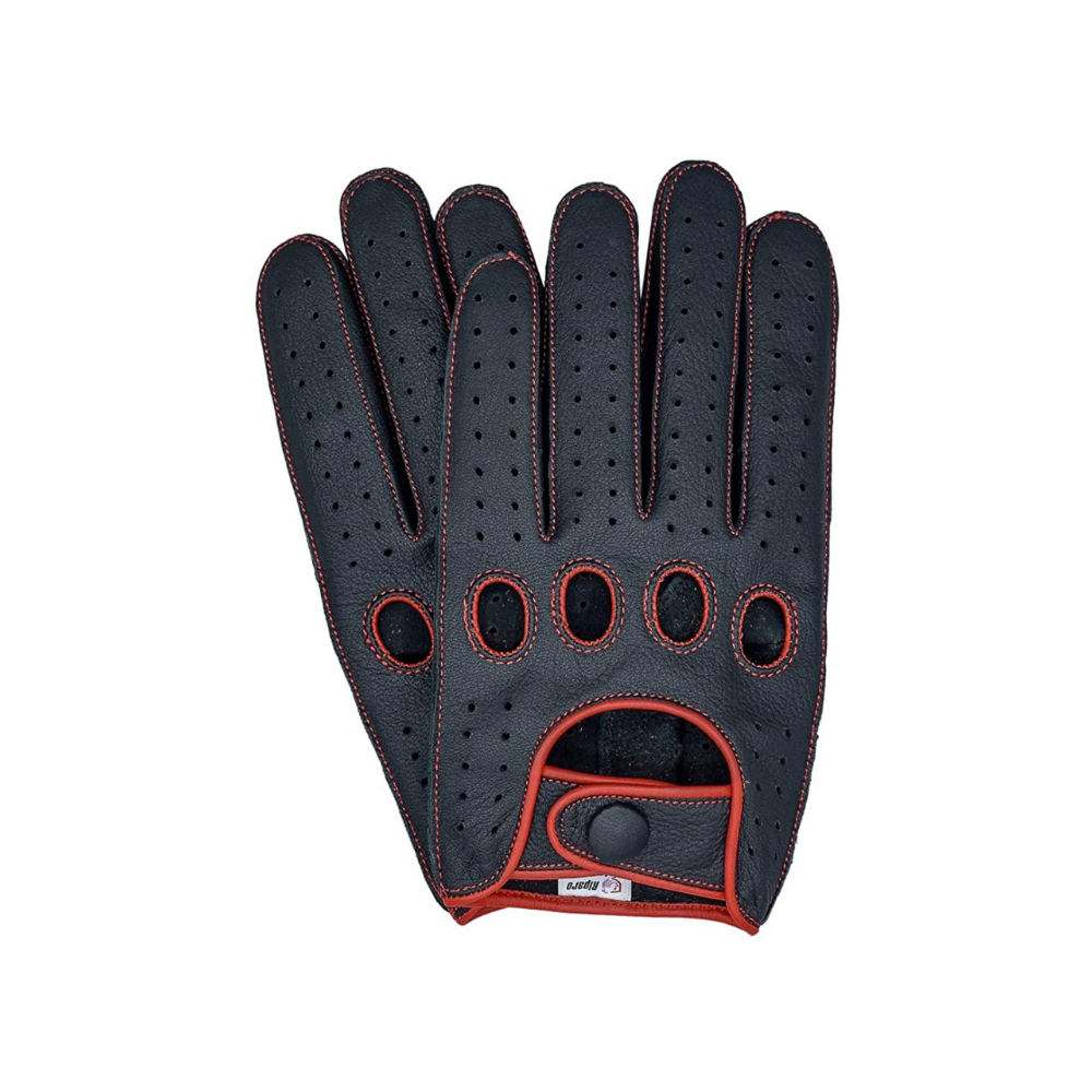 Riparo Genuine Leather Full-finger Driving Gloves 