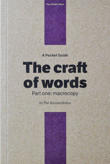 The craft of words. Part one: macrocopy