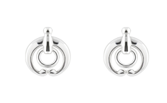 silver beitris stud earrings